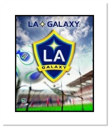 Los Angeles Galaxy MLS Soccer "Team Logo" Double Matted 8" x 10" Photograph