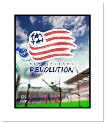 New England Revolution MLS Soccer "Team Logo" Double Matted 8" x 10" Photograph