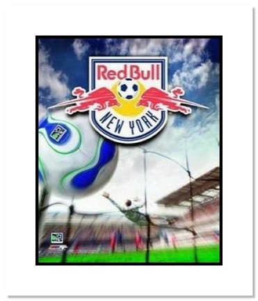 New York Red Bulls MLS Soccer "Team Logo" Double Matted 8" x 10" Photograph