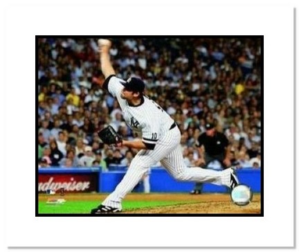 Joba Chamberlain New York Yankees MLB "Pitching" Double Matted 8" x 10" Photograph