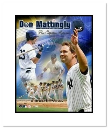 Don Mattingly New York Yankees MLB "The Captain Returns" Double Matted 8" x 10" Photograph