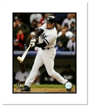 Johnny Damon New York Yankees MLB "Batting" Double Matted 8" x 10" Photograph