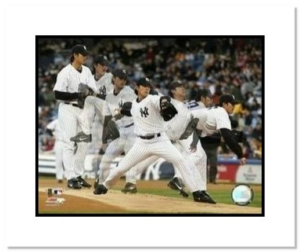 Chien-Ming Wang New York Yankees MLB "Multiple Exposure" Double Matted 8" x 10" Photograph