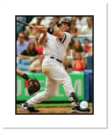Jorge Posada New York Yankees MLB "Swinging" Double Matted 8" x 10" Photograph