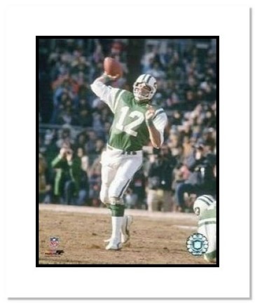 Joe Namath New York Jets NFL "Passing" Double Matted 8" x 10" Photograph
