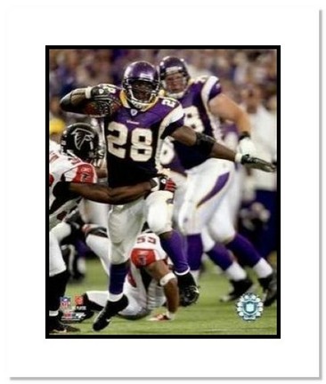 Adrian Peterson Minnesota Vikings NFL "Rushing" Double Matted 8" x 10" Photograph