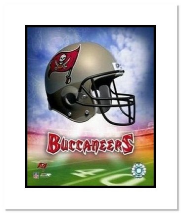 Tampa Bay Buccaneers NFL "Team Logo and Football Helmet Collage" Double Matted 8" x 10" Photograph