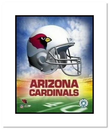 Arizona Cardinals NFL "Team Logo and Football Helmet Collage" Double Matted 8" x 10" Photograph