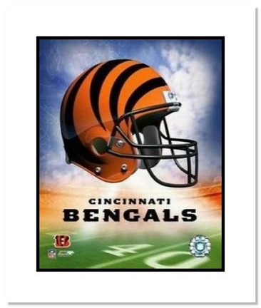 Cincinnati Bengals NFL "Team Logo and Football Helmet Collage" Double Matted 8" x 10" Photograph