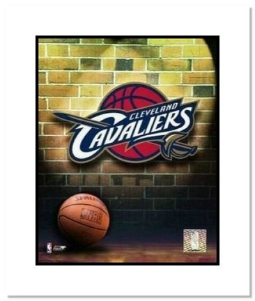 Cleveland Cavaliers NBA "Team Logo and Basketball" Double Matted 8" x 10" Photograph