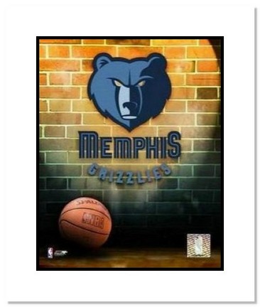 Memphis Grizzlies NBA "Team Logo and Basketball" Double Matted 8" x 10" Photograph