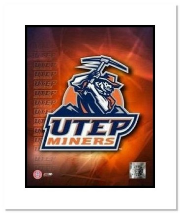 UTEP Texas (El Paso) Miners NCAA "University of Texas at El Paso Team Logo" Double Matted 8" x 10" P
