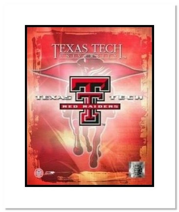 Texas Tech Red Raiders NCAA "Texas Tech Team Logo" Double Matted 8" x 10" Photograph