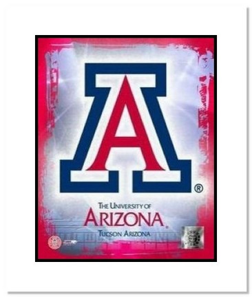 Arizona Wildcats NCAA "University of Arizona Team Logo" Double Matted 8" x 10" Photograph