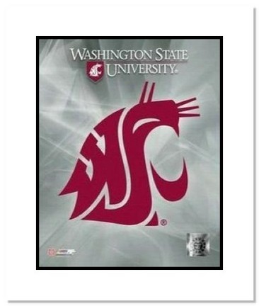Washington State Cougars NCAA "Washington State University Team Logo" Double Matted 8" x 10" Photogr