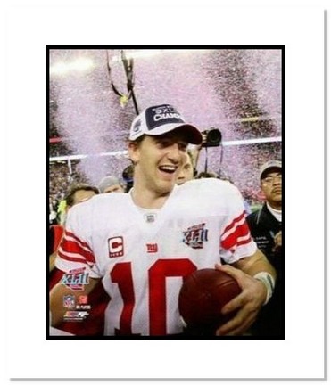 Eli Manning New York Giants NFL "Super Bowl XLII Podium" Double Matted 8" x 10" Photograph