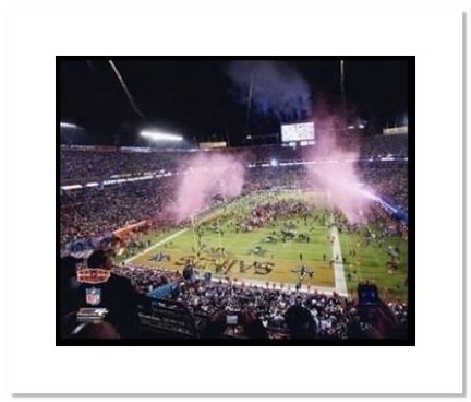 New Orleans Saints NFL "2010 Super Bowl XLIV Sun Life Stadium Post Game Celebration" Double Matted 8" x 1