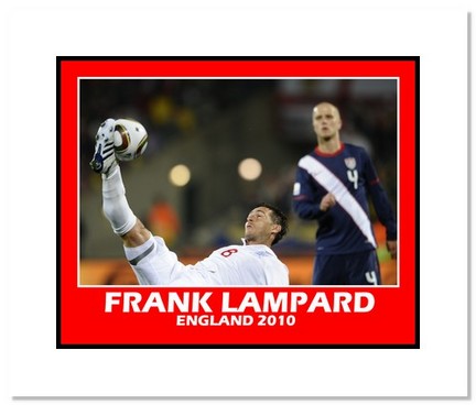 Frank Lampard (England) "2010 at World Cup vs. USA" Double Matted 8" x 10" Photograph