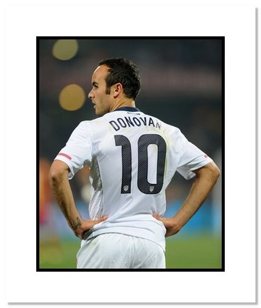 Landon Donovan (USA) "2010 at World Cup Back" Double Matted 8" x 10" Photograph