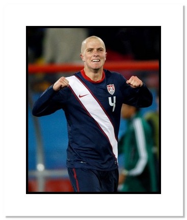 Michael Bradley (USA) "2010 at World Cup" Double Matted 8" x 10" Photograph
