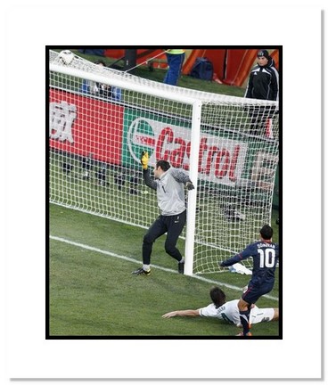 Landon Donovan (USA) "2010 at World Cup Goal" Double Matted 8" x 10" Photograph