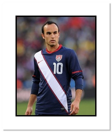 Landon Donovan (USA) "2010 at World Cup" Double Matted 8" x 10" Photograph