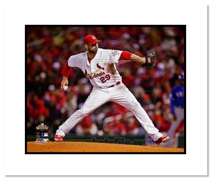 Chris Carpenter St. Louis Cardinals 2011 World Series "Game 1 Pitching" Double Matted 8" x 10" Photo