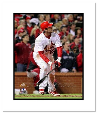 David Freese St. Louis Cardinals 2011 World Series "Game 6 Walk Off Home Run" Double Matted 8" x 10"