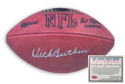 Dick Butkus Chicago Bears NFL Autographed Football