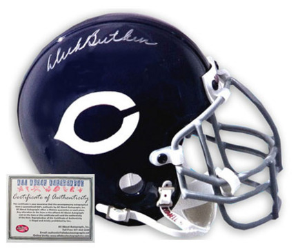 Dick Butkus Chicago Bears NFL Autographed Full Size Deluxe Replica Football Helmet
