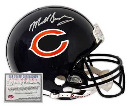 Mike Singletary Chicago Bears NFL Autographed Mini Replica Football Helmet