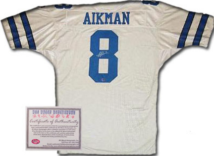 Troy Aikman Dallas Cowboys NFL Autographed Authentic Style Home White Football Jersey