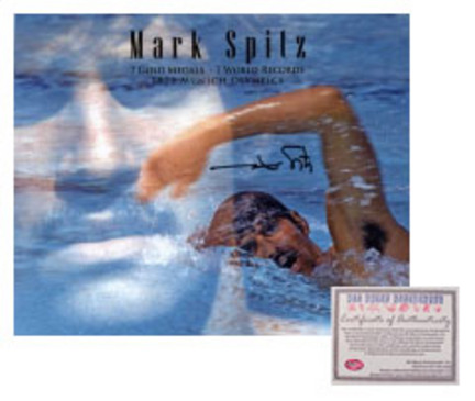 Mark Spitz USA Olympics Swimming Autographed "Double Exposure" 16" x 20" Photograph (Unframed)
