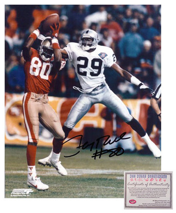 Jerry Rice San Francisco 49ers NFL Autographed "Catch" 8" x 10" Photograph (Unframed)