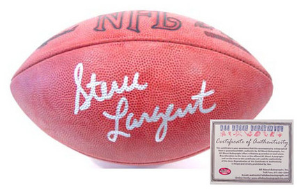 Steve Largent Seattle Seahawks NFL Autographed Football 