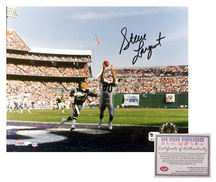Steve Largent Seattle Seahawks NFL Autographed  "Touchdown" 8" x 10" Photograph (Unframed)