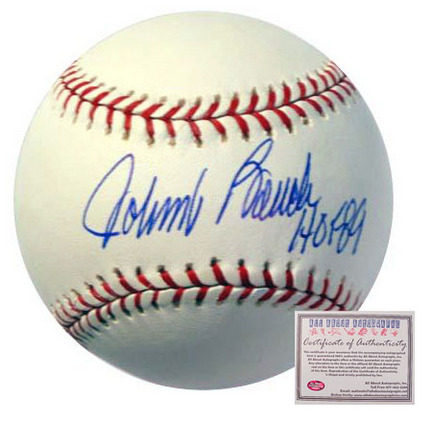Johnny Bench Cincinnati Reds Autographed Rawlings MLB Baseball with "HOF 89" Inscription