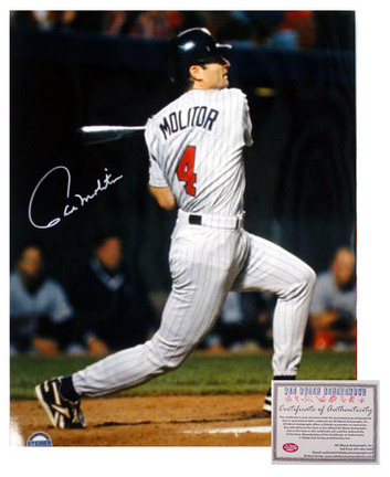 Paul Molitor Minnesota Twins MLB Autographed "3000 Hit" 16" x 20" Photograph (Unframed)