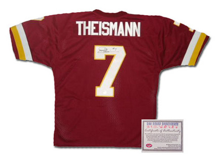 Joe Theismann Washington Redskins NFL Autographed Authentic Style Home Red Football Jersey