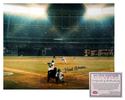 Hank Aaron Atlanta Braves MLB Autographed "Home Run 715" 16" x 20" Photograph (Unframed)
