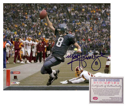 Matt Hasselbeck Seattle Seahawks NFL Autographed "Touchdown Run" 16" x 20" Photograph (Unframed)