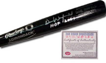 Dave Winfield New York Yankees MLB Autographed Name Model Baseball Bat with "HOF 2001" Inscription