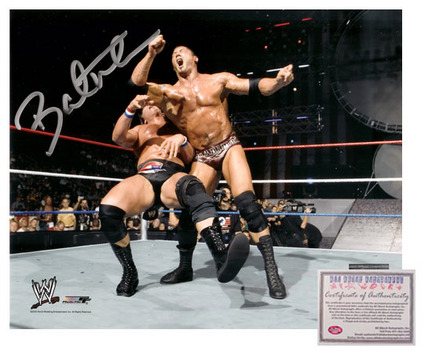 Dave Batista Autographed "In Action" 8" x 10" Photograph (Unframed)