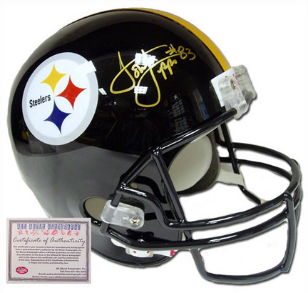 Louis Lipps Autographed Pittsburgh Steelers NFL Mini Replica Football Helmet 