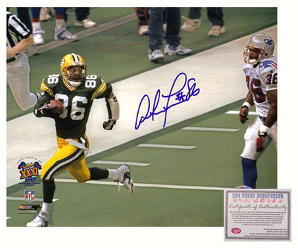 Antonio Freeman Autographed "Super Bowl XXXI Receiving" 8" x 10" Photograph (Unframed)