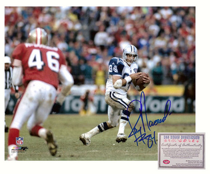 Jay Novacek Autographed "Receiving" 8" x 10" Photograph (Unframed)