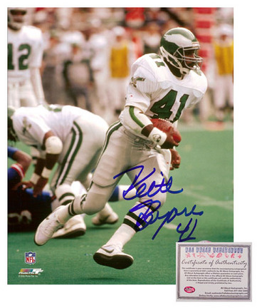 Keith Byars Autographed "Rushing" 16" x 20" Photograph (Unframed)