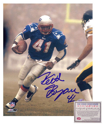Keith Byars Autographed "Rushing in Blue Jersey" 8" x 10" Photograph (Unframed)