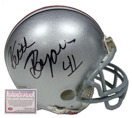 Keith Byars Autographed Ohio State Buckeyes NCAA Mini Replica Football Helmet