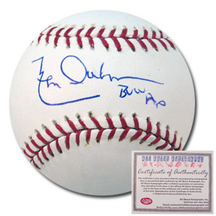 Leon Durham Autographed Rawlings MLB Baseball with "Bull" Inscription